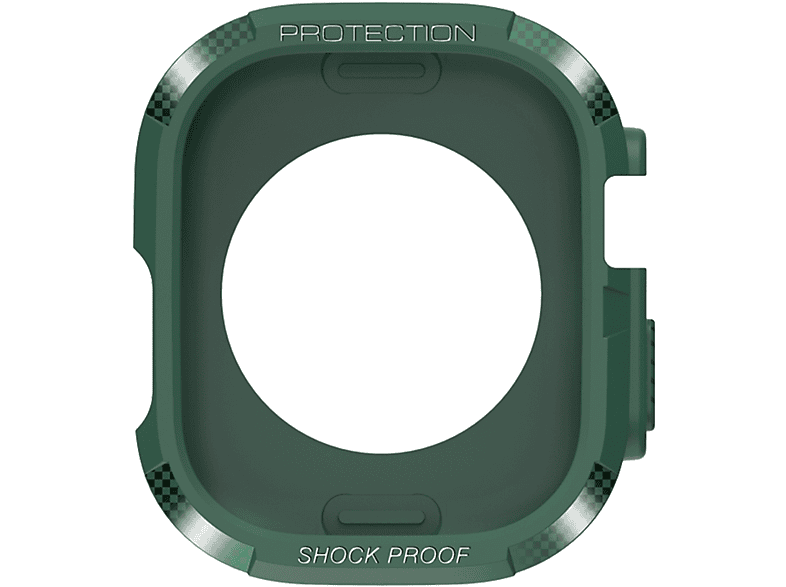 AVIZAR Carbon Design, Full Cover, Apple, Apple Watch Series 8, 7, 6, 5, 4, Grün