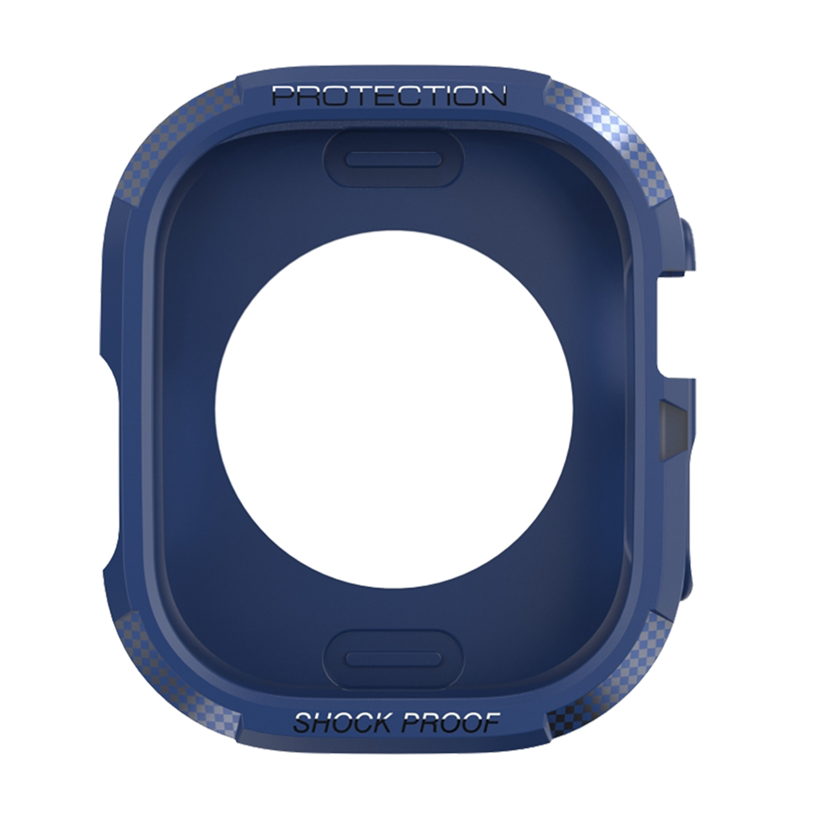 Full 6, 4, Blau Design, AVIZAR Carbon Apple, 5, Series 7, Cover, Apple Watch 8,
