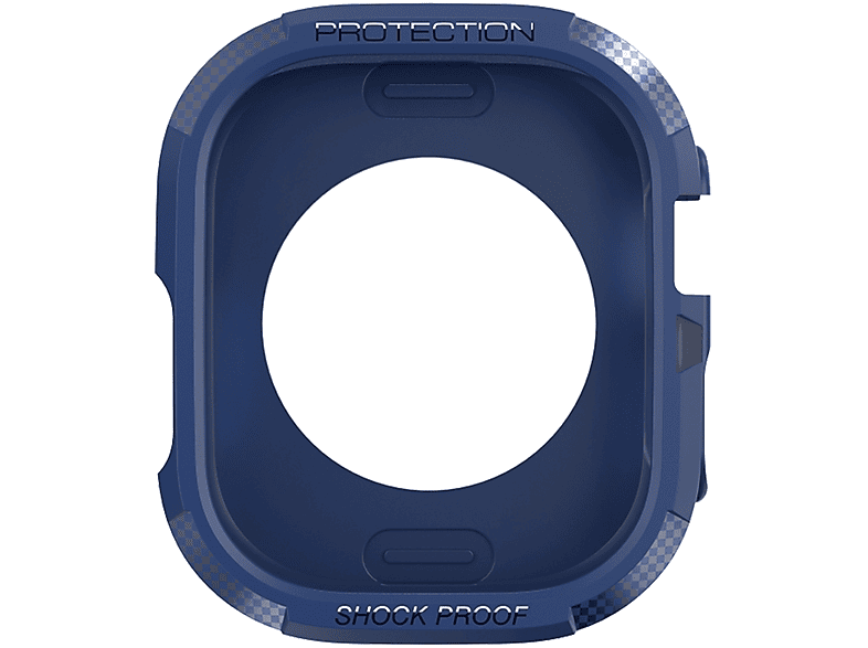 AVIZAR Carbon Design, Full Cover, Apple, Apple Watch Series 8, 7, 6, 5, 4, Blau