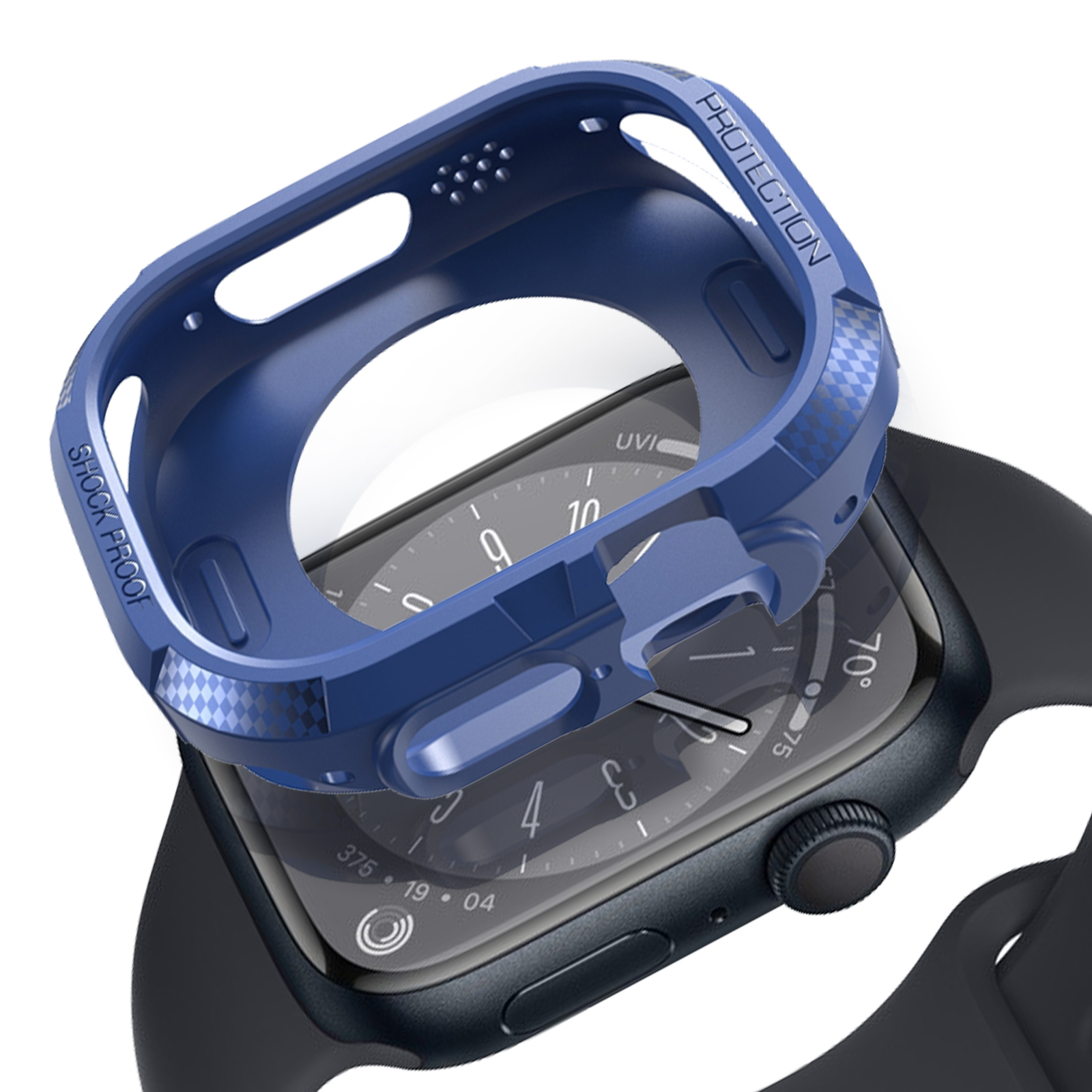 Design, 4, Apple Full 7, 6, Carbon Blau Series Apple, Watch 8, Cover, AVIZAR 5,