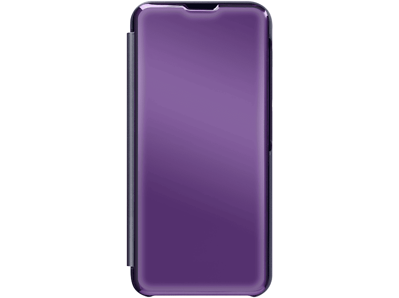 AVIZAR Clear View Standing Bookcover, Series, Galaxy Cover Samsung, Dunkelviolett A14