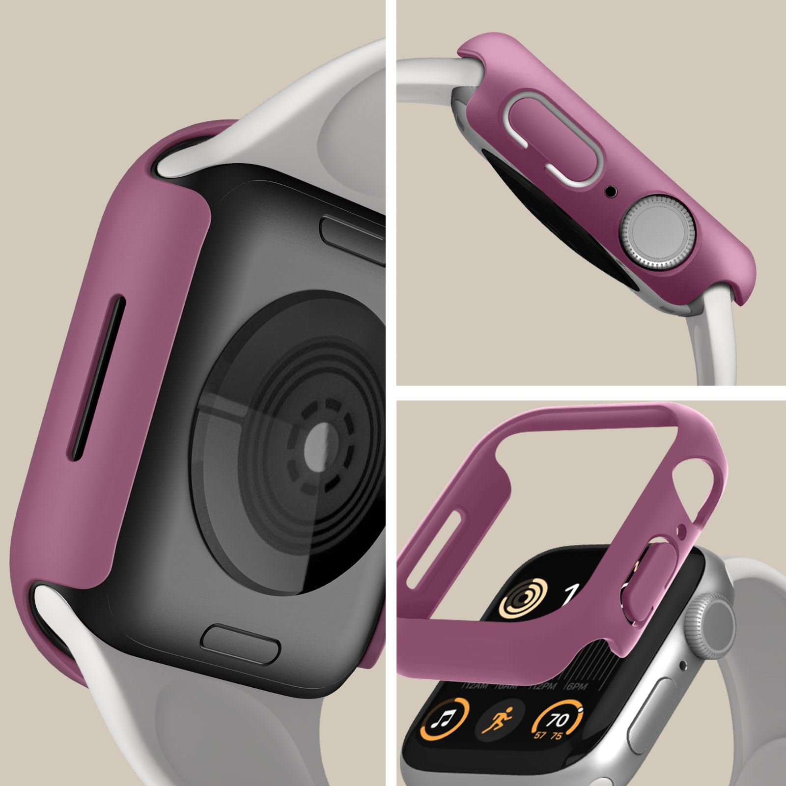AVIZAR Silikon, Full 7, 45mm, Apple, 8 Watch Weinrot Apple Cover, Series 