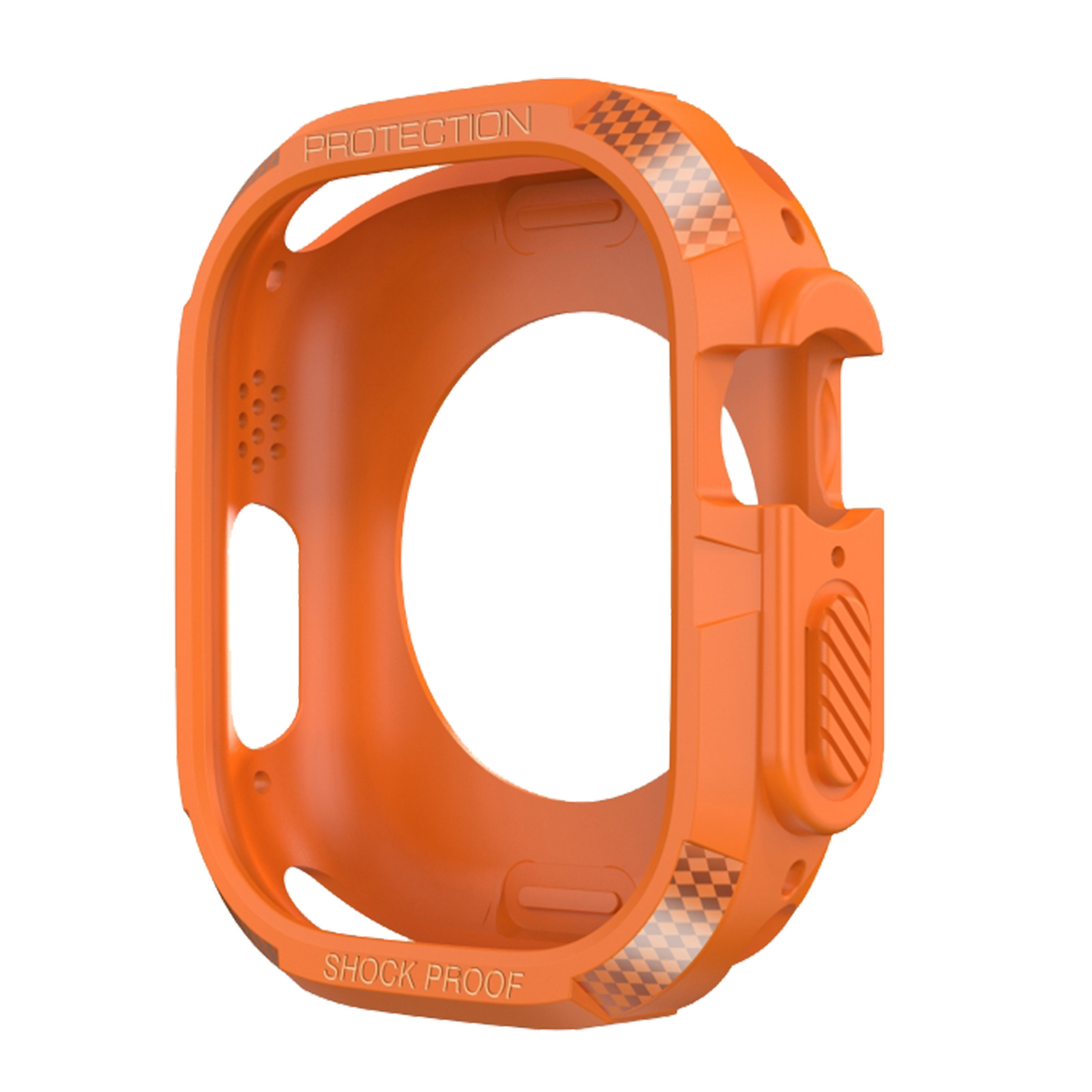 AVIZAR Carbon Orange Apple Cover, Design, 5, 4, 6, Full Series Apple, 8, Watch 7
