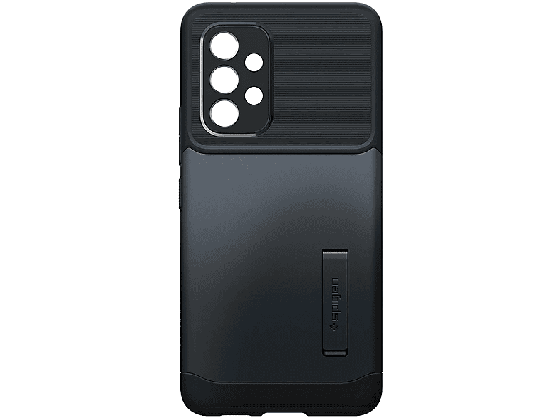 SPIGEN Slim Armor Series, Backcover, Samsung, Galaxy 5G, Schwarz A53