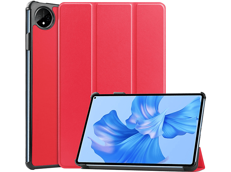 LOBWERK Hülle Schutzhülle Bookcover für Huawei MatePad Pro 11 2022 Kunstleder, Rot