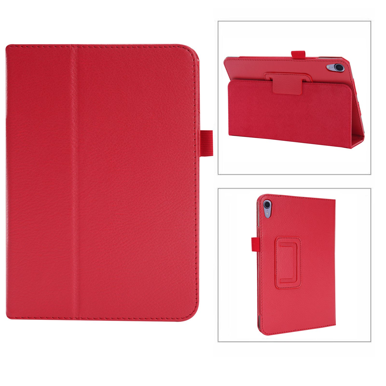 Case Rot Zoll Bookcover + LOBWERK 8.3 für (Schutzhülle 2021 Mini IPad Schutzglas) 2in1 Kunstleder, Set 6 Apple