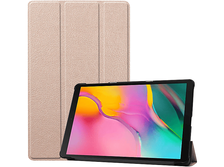 LOBWERK Hülle 10.1 Schutzhülle SM-T510 Galaxy 10.1 Bookcover Zoll Tab für gold A Samsung Kunstleder