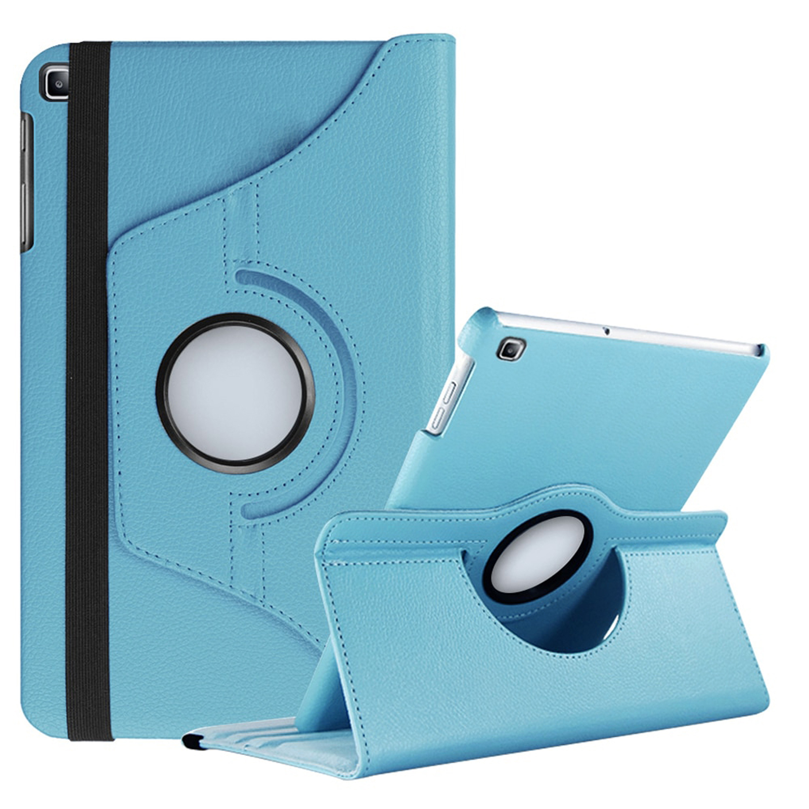 LOBWERK Hülle Schutzhülle Bookcover für 10.1 Hellblau Samsung A Zoll Kunstleder, SM-T510 Tab 10.1 Galaxy