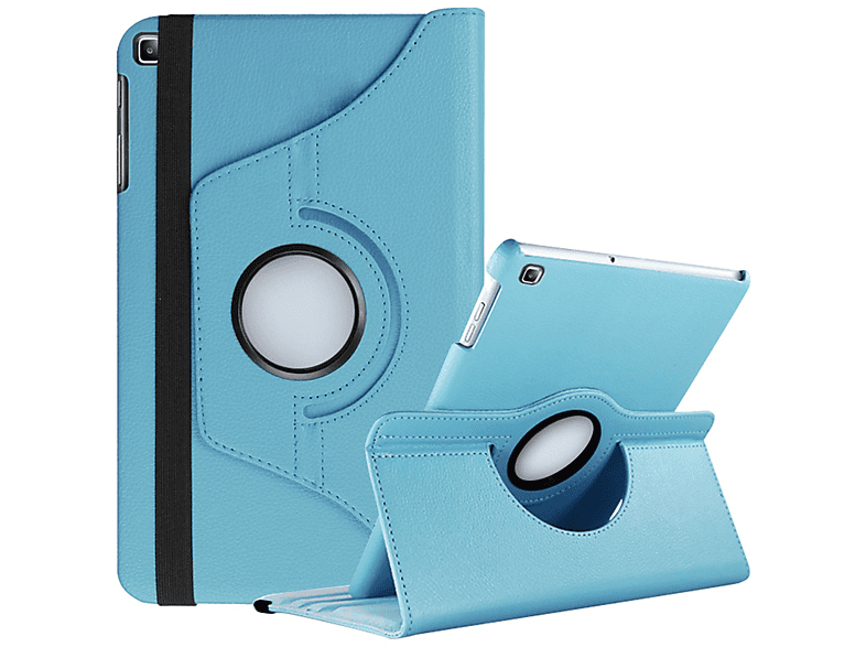 LOBWERK Hülle Schutzhülle Bookcover für Samsung Galaxy Tab A 10.1 SM-T510 10.1 Zoll Kunstleder, Hellblau