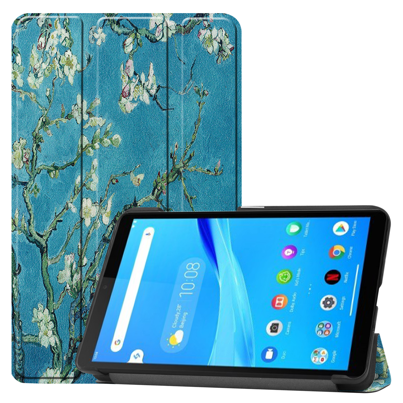 LOBWERK Hülle Schutzhülle für Bookcover TB-7305X 07 Tab M7 Zoll /TB-7306F Kunstleder, TB-7305F 7.0 Lenovo 