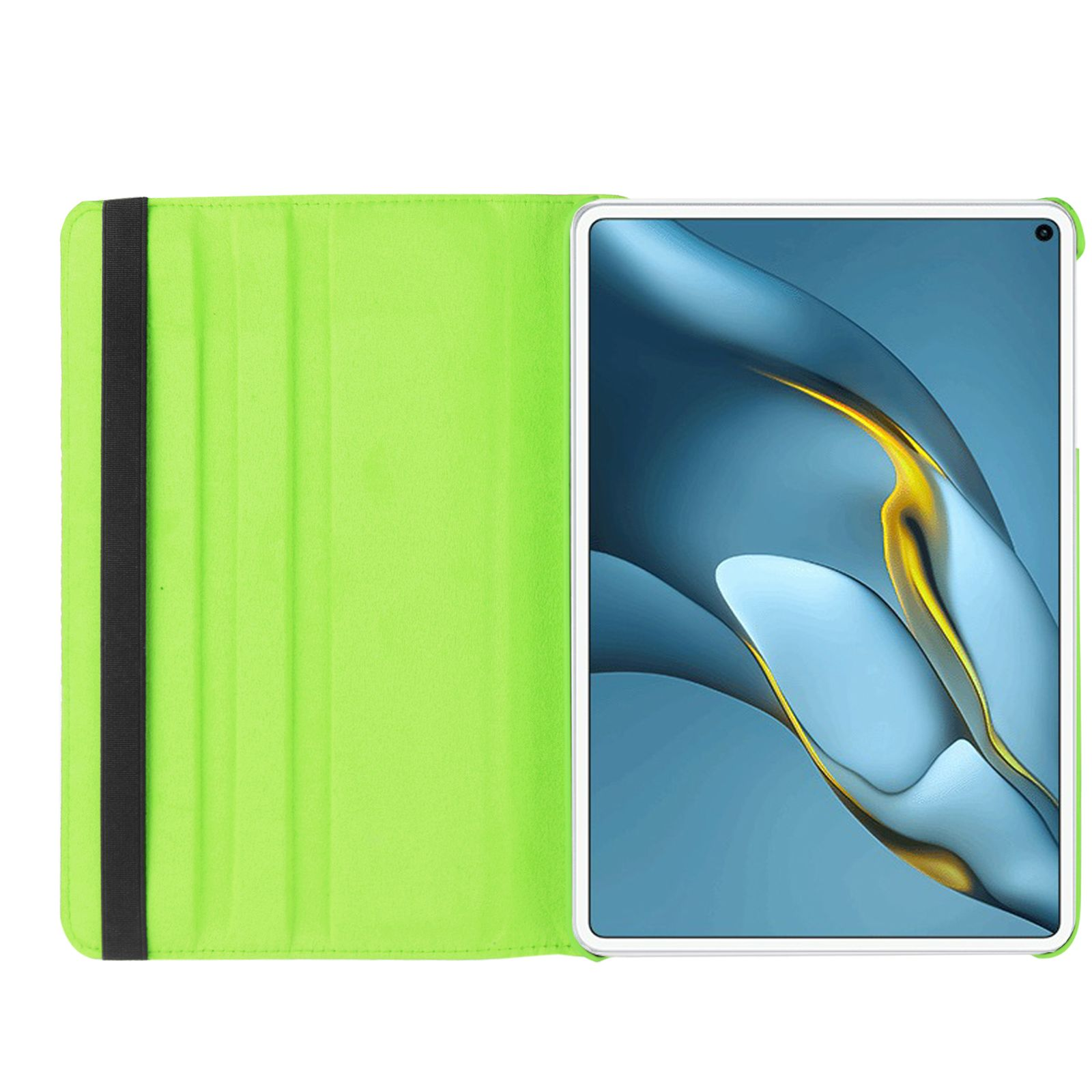 Case + Bookcover Huawei MatePad Set MRR-W29 für (Schutzhülle Kunstleder, LOBWERK 2in1 10.8 Grün Schutzglas) Zoll 2021 Pro