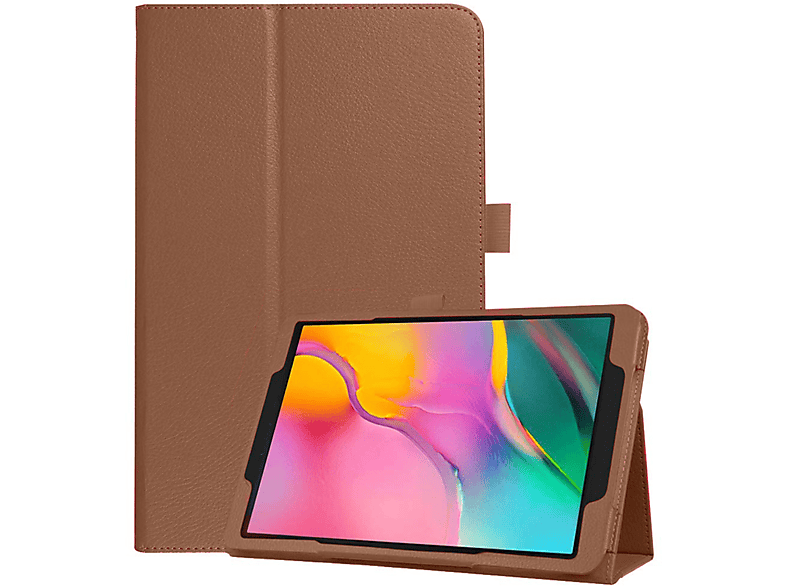 LOBWERK Hülle Schutzhülle Bookcover für Samsung Galaxy Tab S5e 10.5 SM-T720 T725 10.5 Zoll Kunstleder, gold