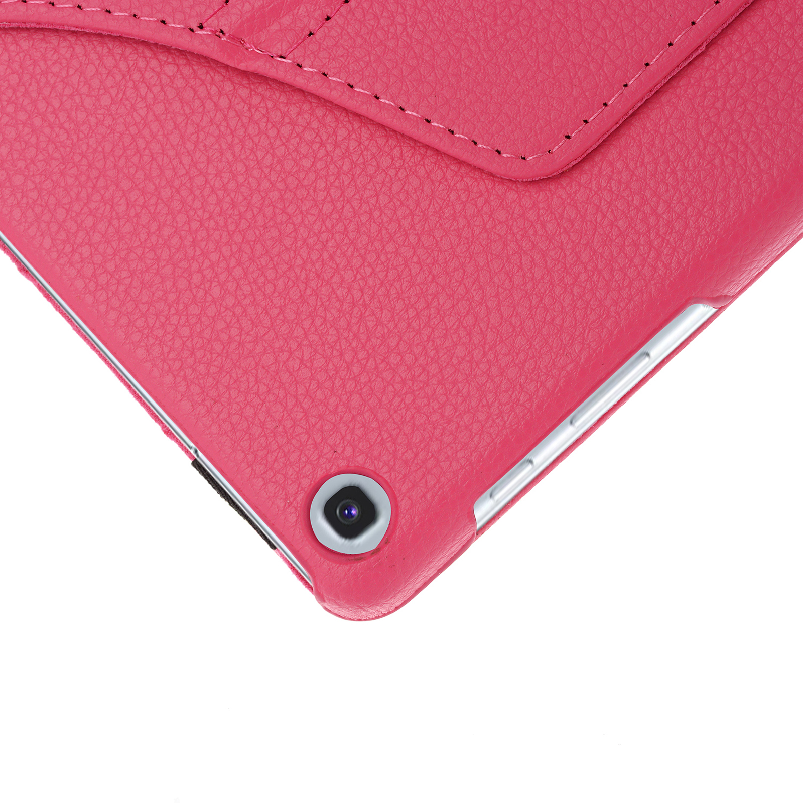 Samsung SM-T510 Bookcover 10.1 A für Galaxy Zoll LOBWERK Hülle Kunstleder, Schutzhülle Tab Pink 10.1