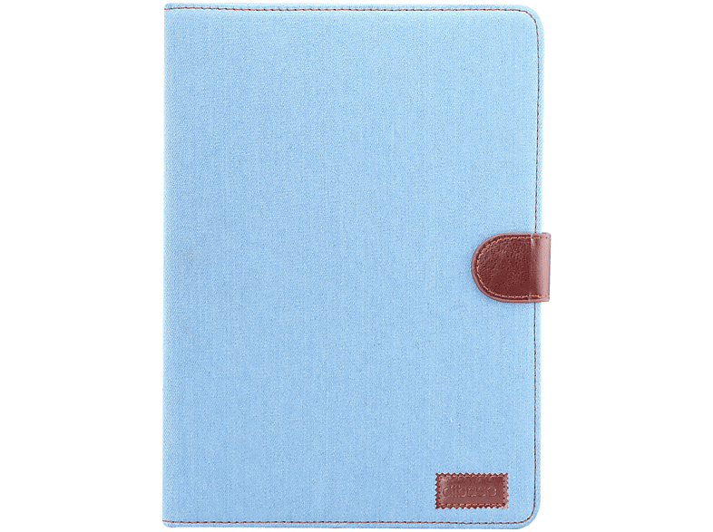LOBWERK Hülle Schutzhülle Bookcover für Apple iPad 10.2 2019/2020/2021 10.2 Zoll Kunststoff, Hellblau