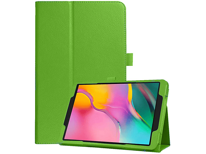 LOBWERK Hülle Schutzhülle Bookcover für Samsung Galaxy Tab S5e 10.5 SM-T720 T725 10.5 Zoll Kunstleder, Grün