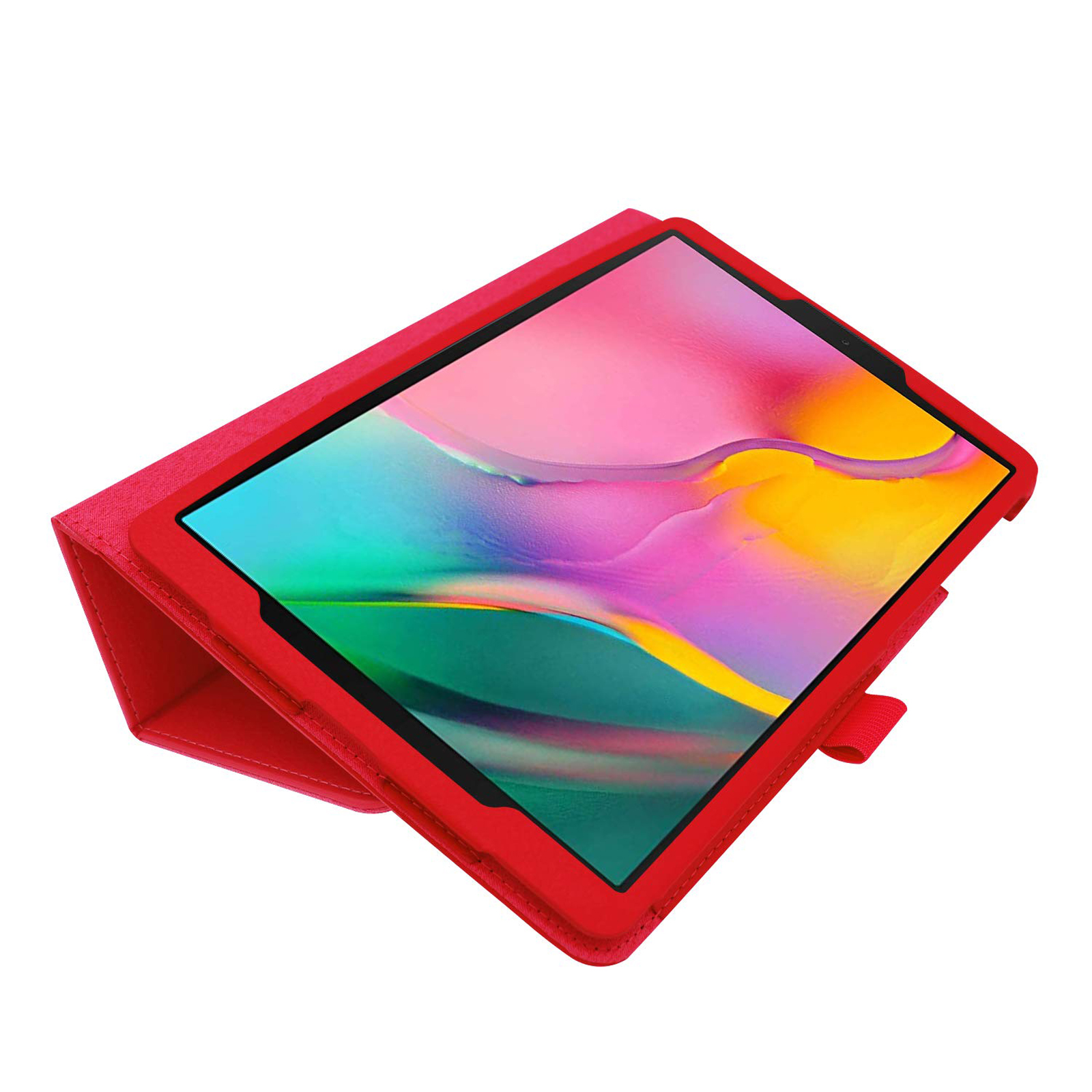 10.1 Samsung Tab Kunstleder, Rot SM-T510 LOBWERK A Hülle für Bookcover Galaxy Zoll Schutzhülle 10.1