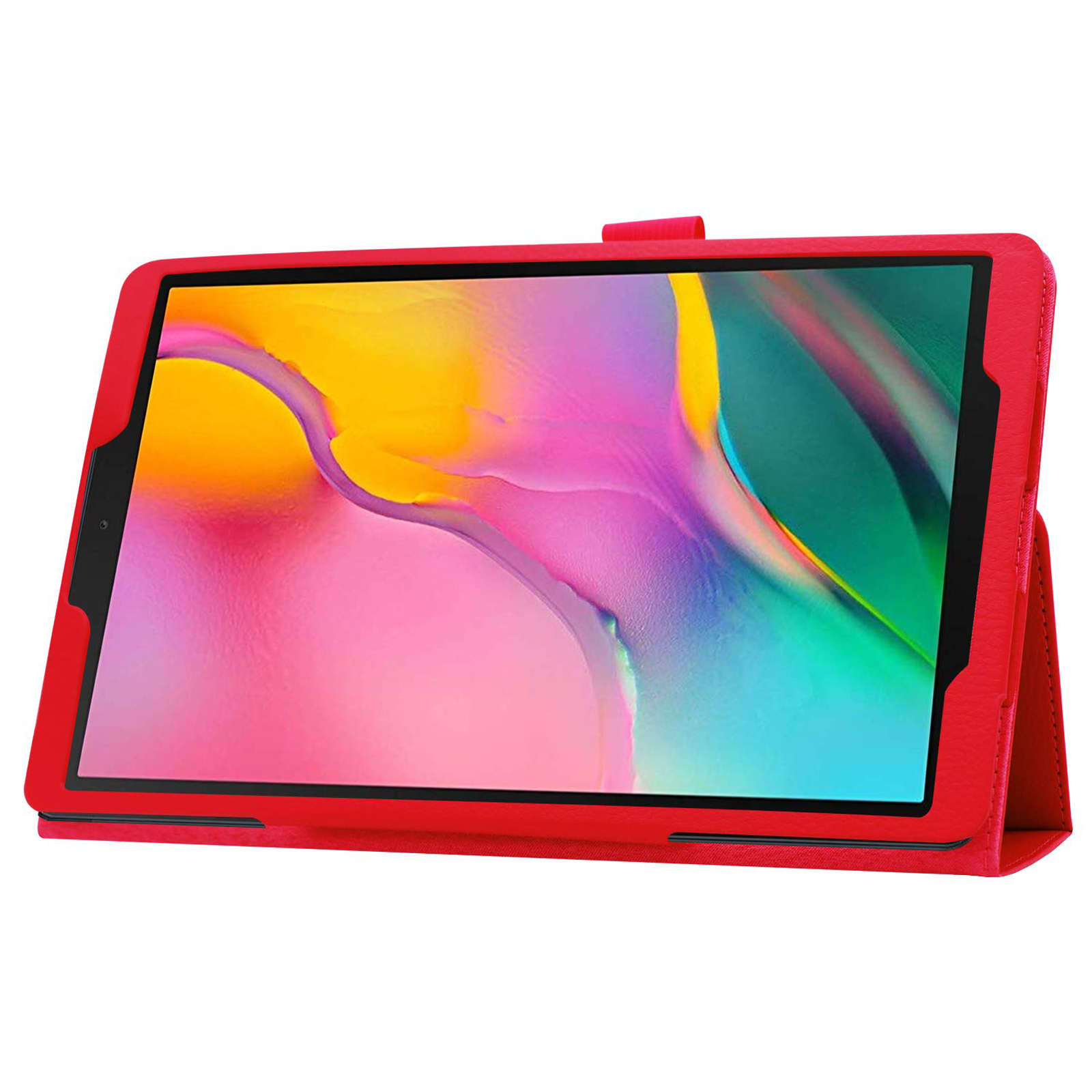 10.1 Samsung Tab Kunstleder, Rot SM-T510 LOBWERK A Hülle für Bookcover Galaxy Zoll Schutzhülle 10.1