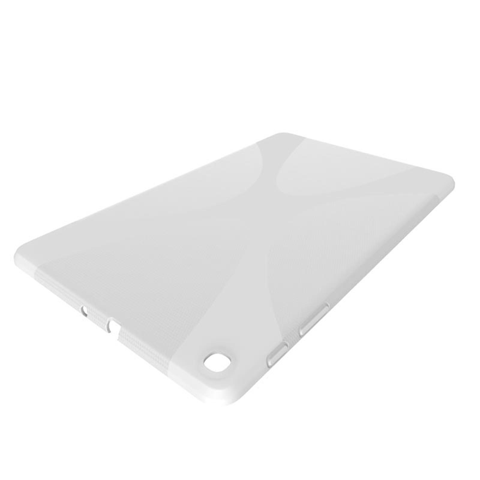 LOBWERK Hülle Schutzhülle Backcover für Kunststoff, Weiß T515 Samsung SM-T510 Tab 10.1 Galaxy A Zoll