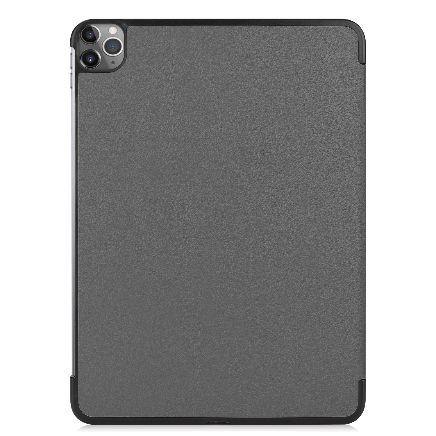 12.9 Grau Kunstleder, Apple Bookcover Pro LOBWERK Schutzhülle für 2020 iPad Hülle 12.9