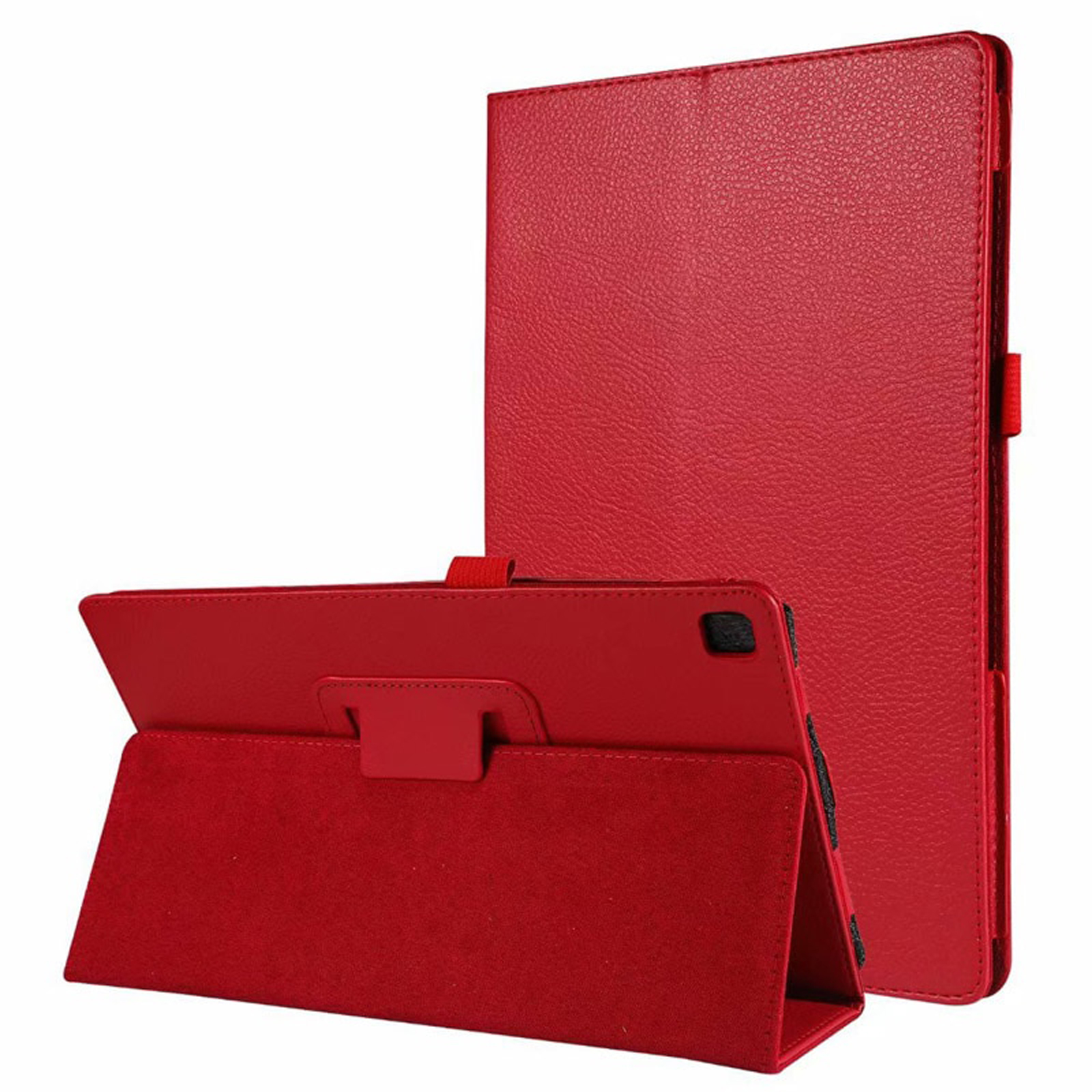 LOBWERK Hülle Schutzhülle Bookcover für Kunstleder, Rot T725 Galaxy Samsung Tab 10.5 Zoll SM-T720 10.5 S5e