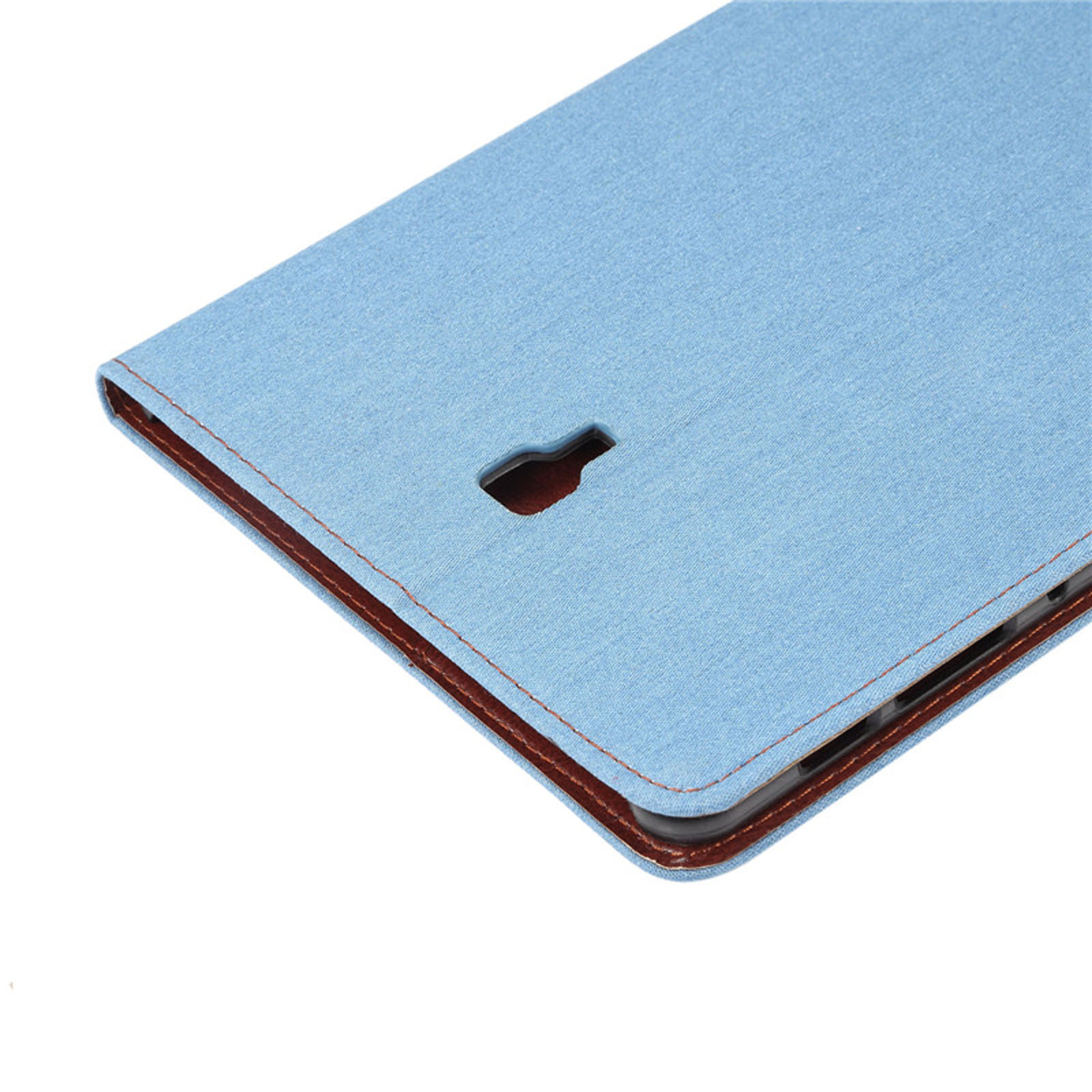 LOBWERK Hülle Schutzhülle Bookcover A Kunststoff, Samsung Hellblau 10.5 Tab für T590 T595 Zoll Galaxy