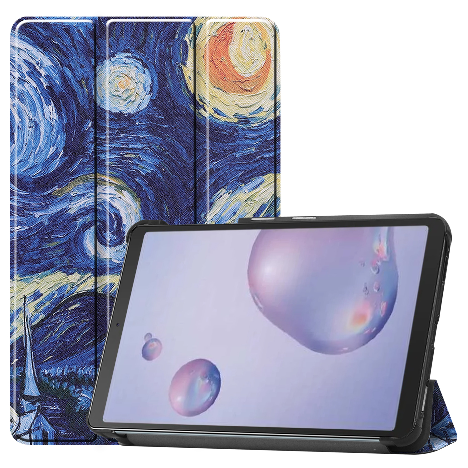 LOBWERK Hülle Schutzhülle Bookcover Tab Galaxy für T307 8.4 Mehrfarbig Kunstleder, 2020 A Samsung