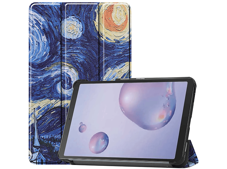 LOBWERK Hülle Schutzhülle Bookcover für Samsung Galaxy Tab A 8.4 2020 T307 Kunstleder, Mehrfarbig