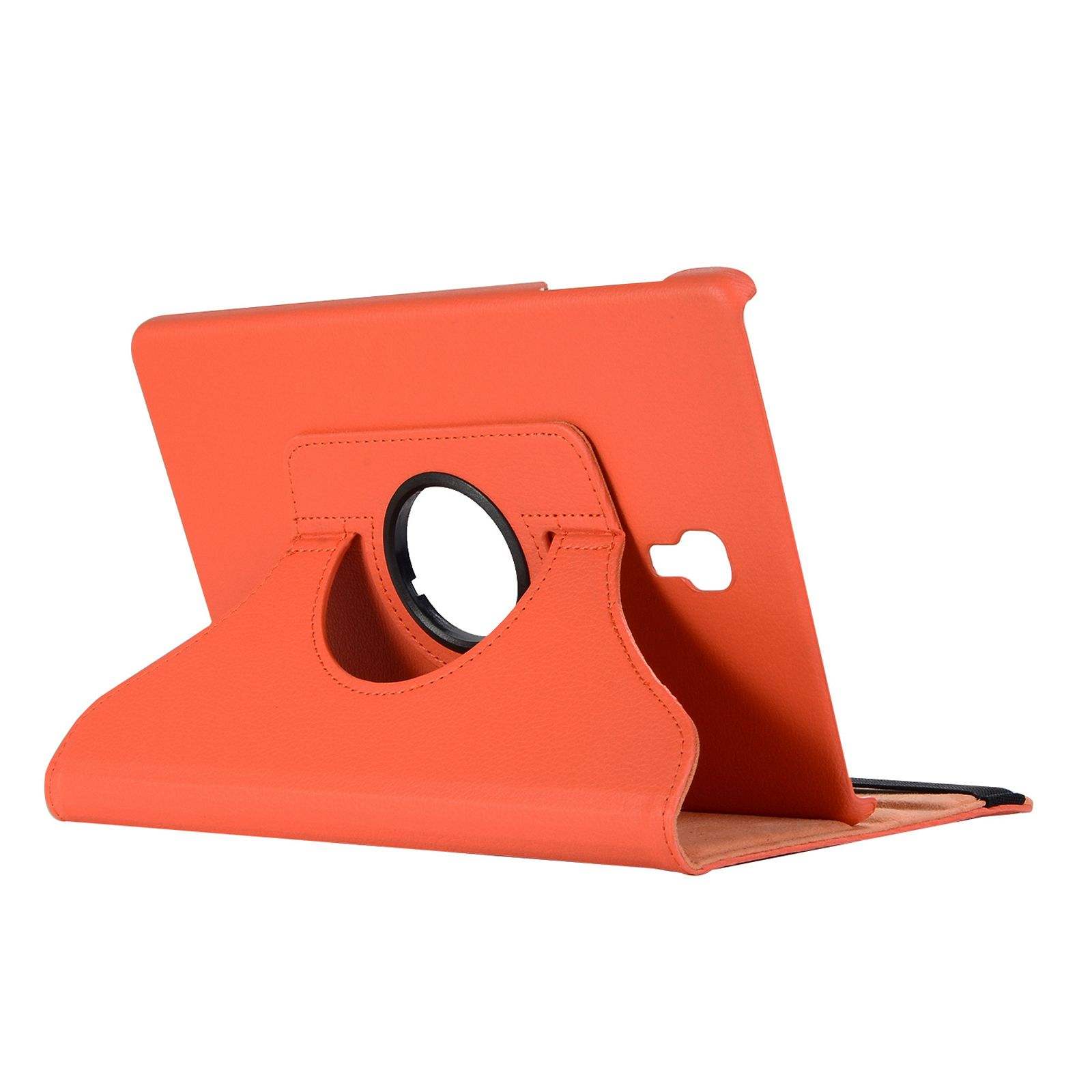 10.5 Zoll Schutzhülle Orange SM-T590 Hülle Galaxy Tab A Samsung T595 Bookcover LOBWERK Kunstleder, für