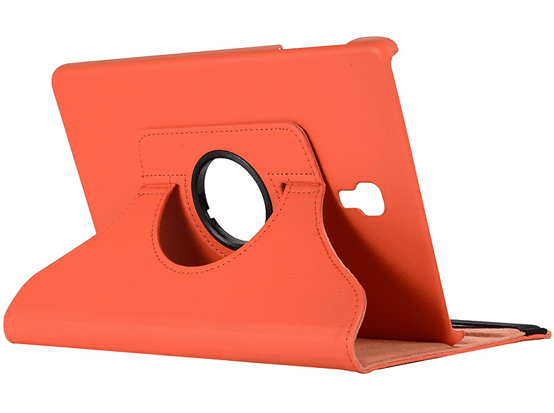 LOBWERK Hülle Schutzhülle Bookcover für Samsung Galaxy Tab A SM-T590 T595 10.5 Zoll Kunstleder, Orange