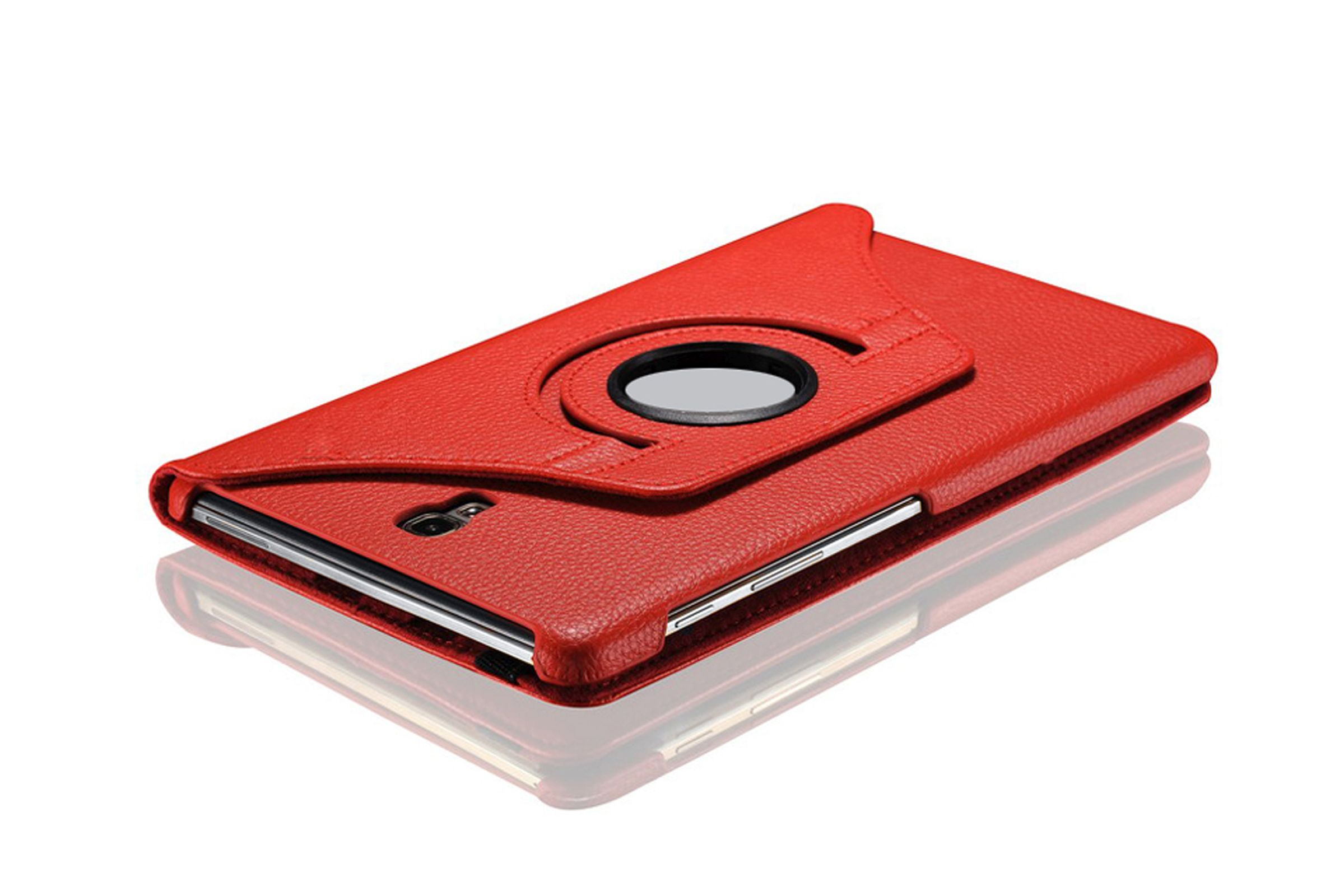 LOBWERK Hülle S4 Schutzhülle Zoll Bookcover Rot Tab Samsung SM-T830 Kunstleder, für T835 Galaxy 10.5