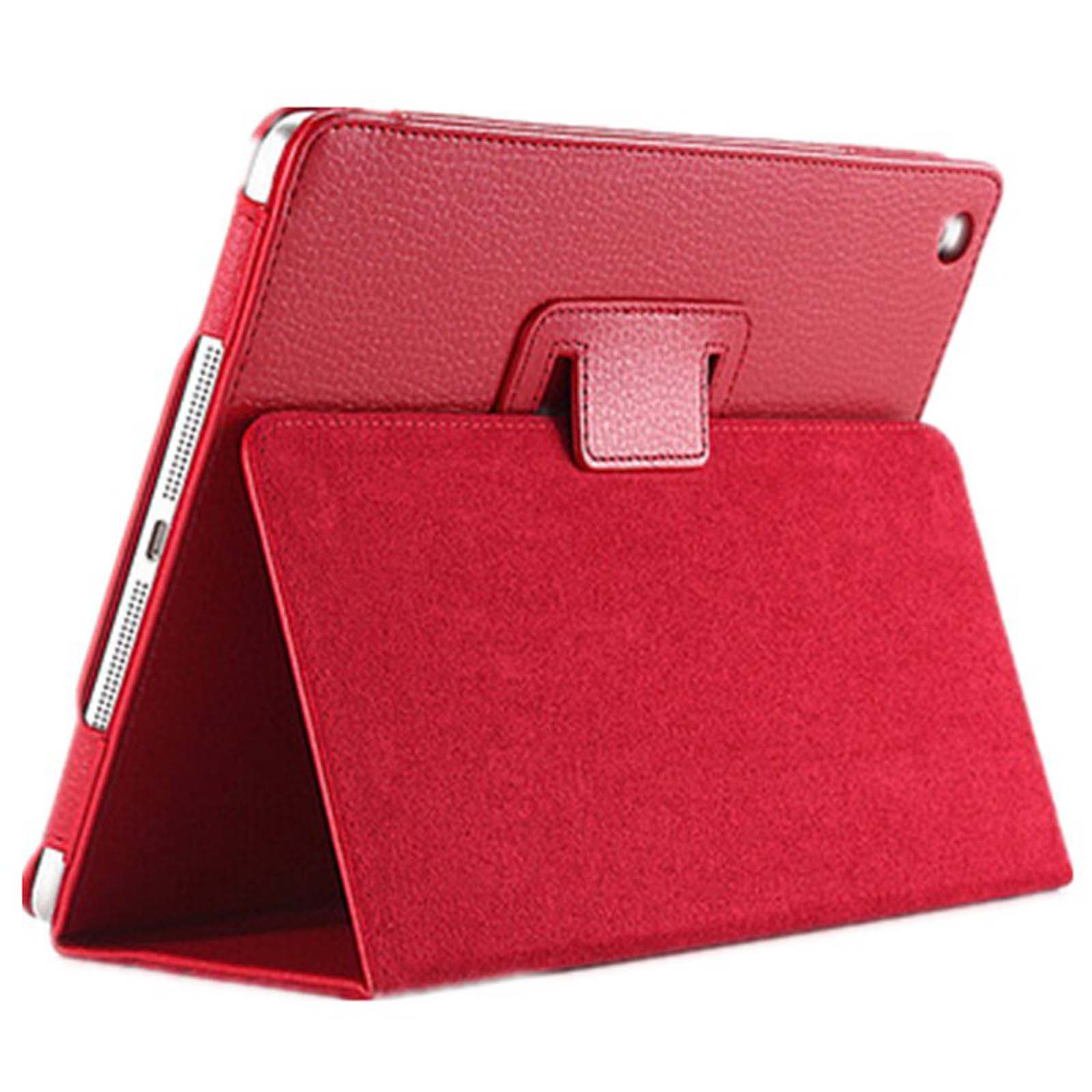 5 7.9 Mini Kunstleder, Apple Zoll iPad Hülle 4 Rot LOBWERK Mini iPad Bookcover Schutzhülle für