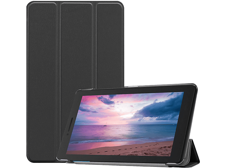 E8 Hülle Lenovo Schwarz Zoll LOBWERK für TB-8304F 8 Schutzhülle Bookcover Kunstleder, Tab