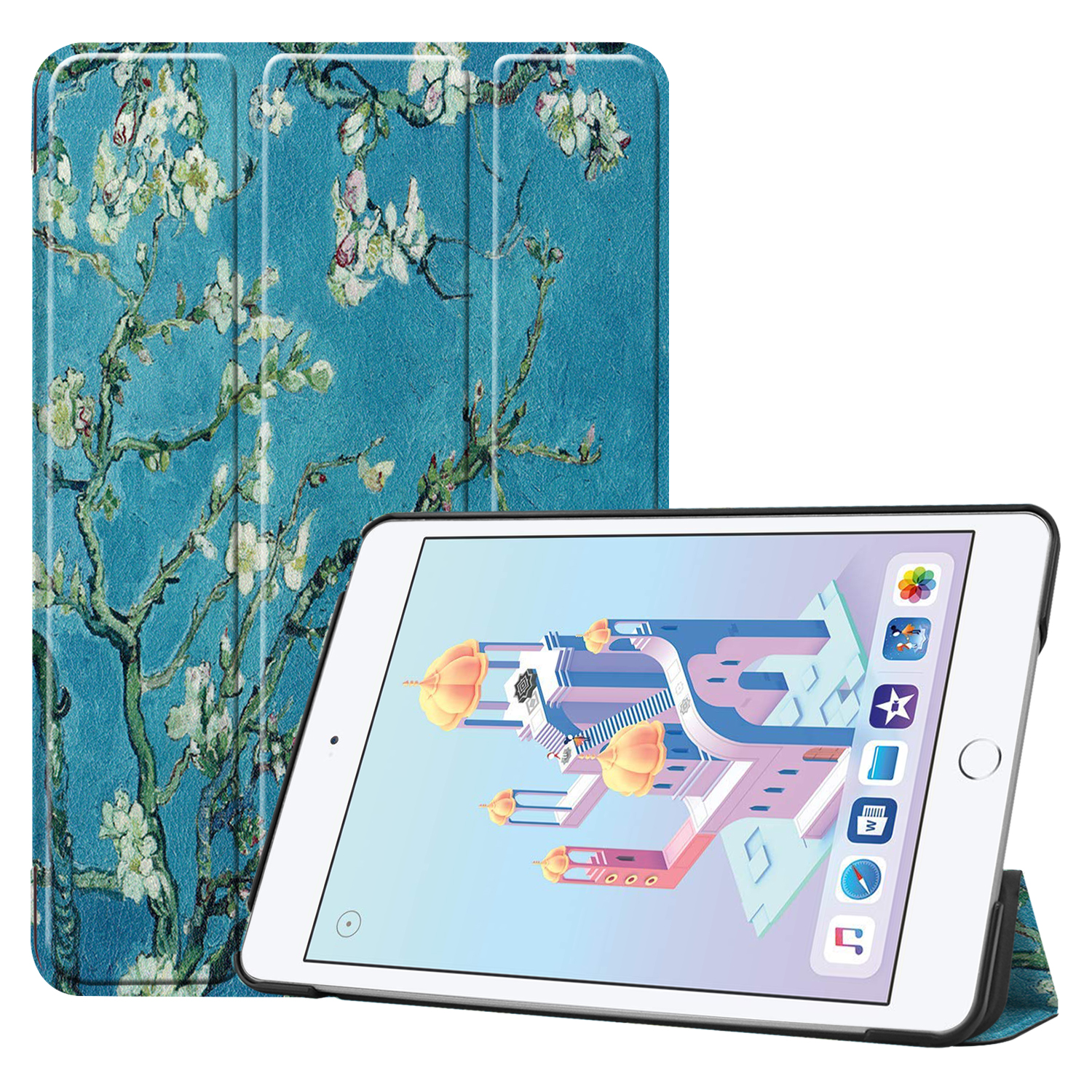 LOBWERK Hülle Schutzhülle für Bookcover Zoll 4/5 iPad Mini NEU Apple 7.9 Kunstleder