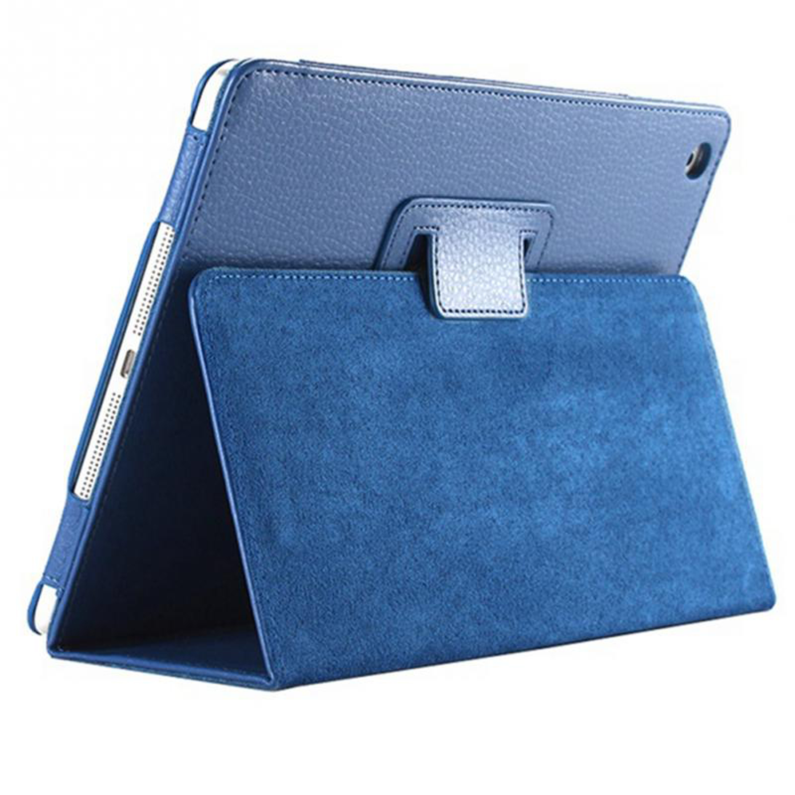 LOBWERK Hülle Schutzhülle Bookcover für Mini iPad 5 Zoll Apple Kunstleder, 4 Blau Mini 7.9 iPad