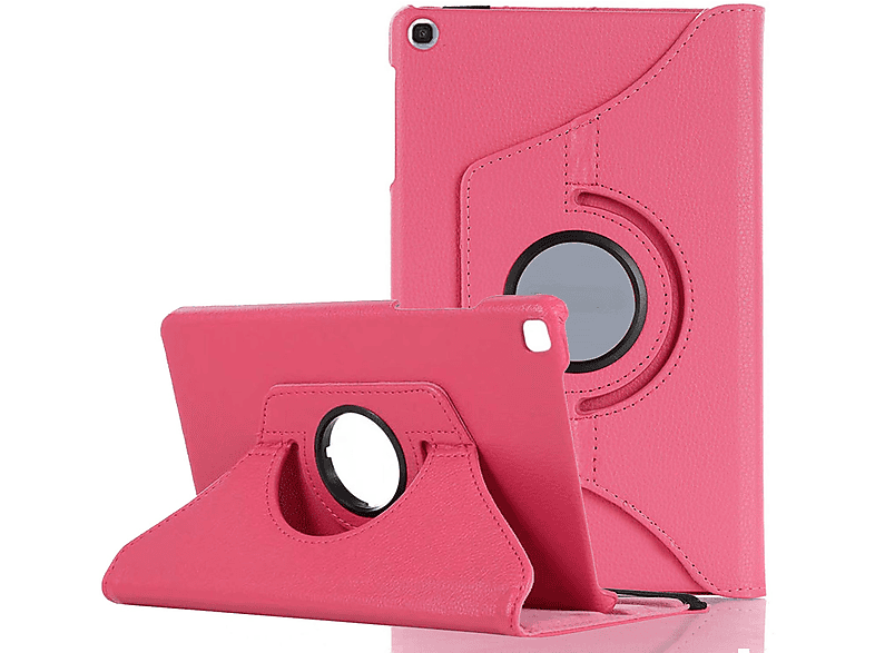 LOBWERK Hülle Schutzhülle SM-T290 Samsung Tab 8 8.0 A Galaxy Bookcover Pink Kunstleder, SM-T295 Zoll für
