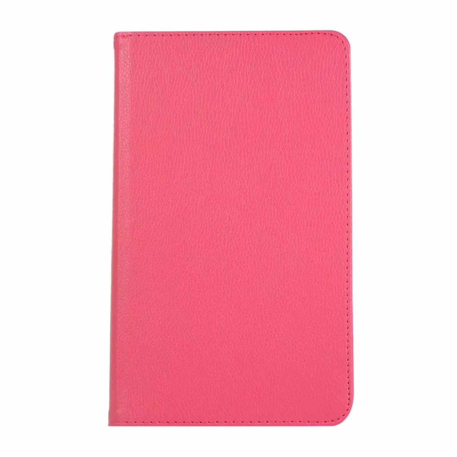 LOBWERK Hülle Schutzhülle SM-T290 Samsung Tab 8 8.0 A Galaxy Bookcover Pink Kunstleder, SM-T295 Zoll für