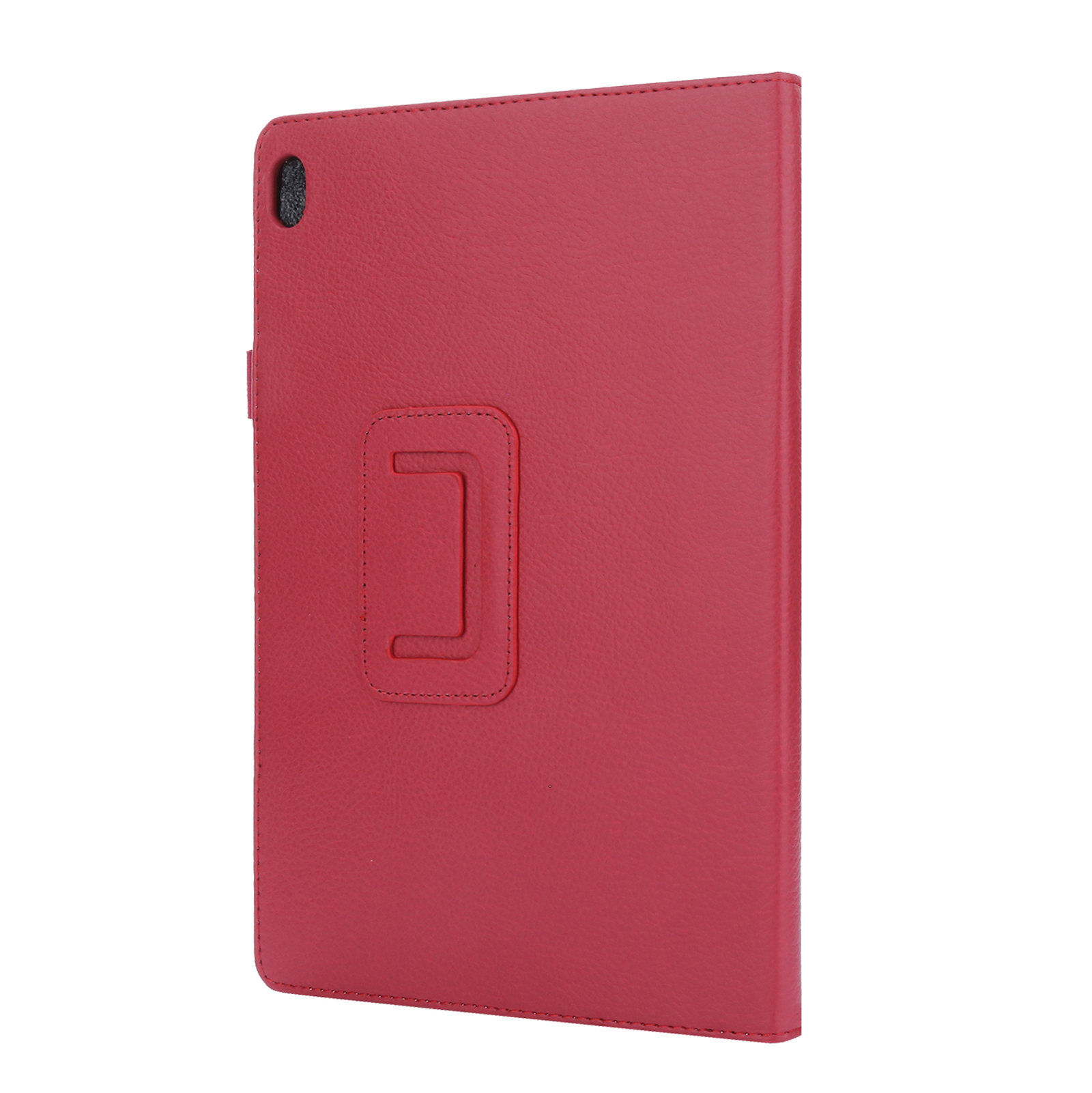 LOBWERK für 10.1 Hülle Kunstleder, Zoll Lenovo Tab Schutzhülle Rot Bookcover TB-X605F/TB-X705F (2018) M10/P10