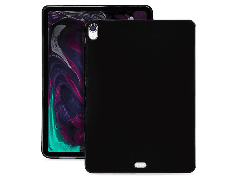 12 LOBWERK (2018) Zoll Pro Schutzhülle Backcover 12.9 Schwarz Apple Hülle iPad TPU, für
