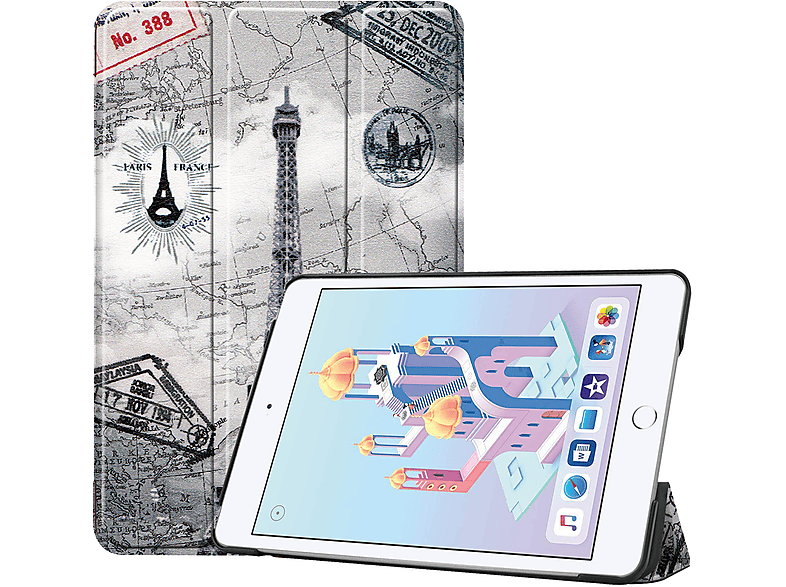 LOBWERK Hülle Schutzhülle Bookcover für Apple iPad Mini 4/5 7.9 Zoll Kunstleder, NEU