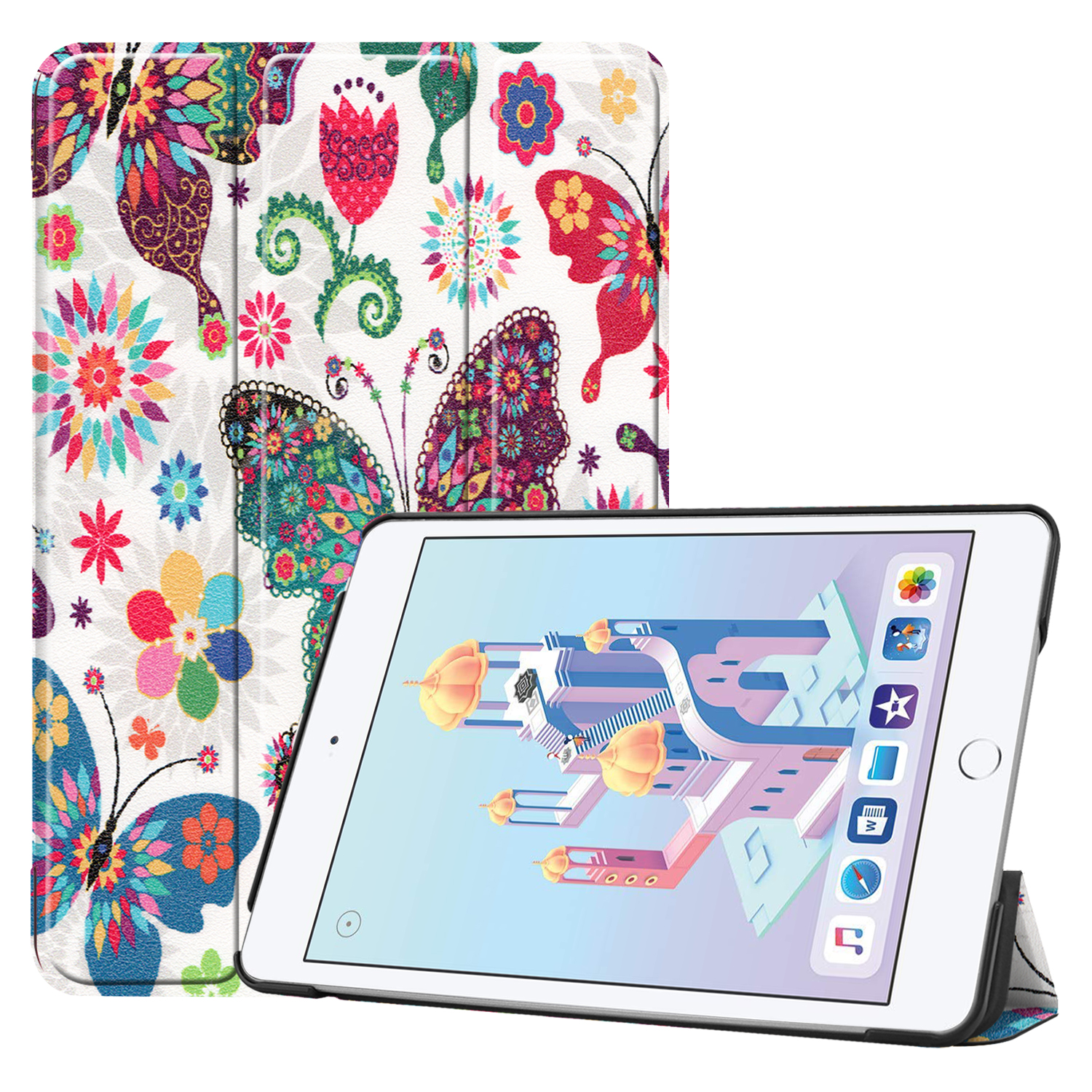 iPad Mini Zoll Schutzhülle LOBWERK Bookcover Hülle für NEU Apple Kunstleder, 7.9 4/5