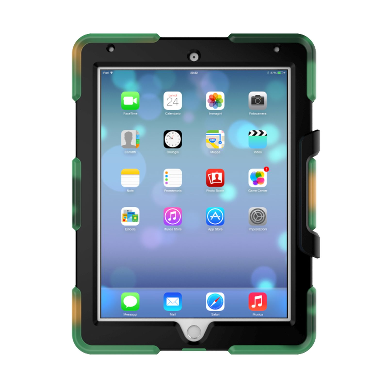 LOBWERK 3in1 Outdoor Schutzhülle Case 2017 Bookcover Zoll Pro für iPad Kunststoff, 10.5 Camouflage Apple
