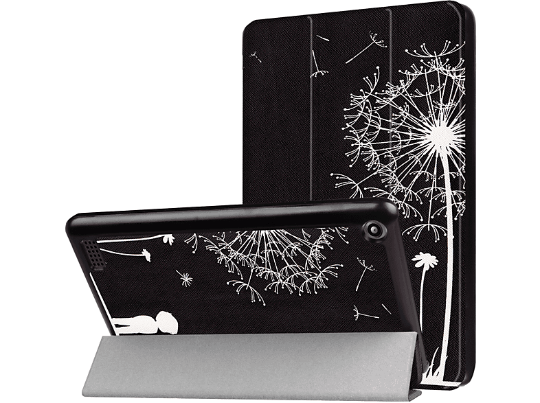 LOBWERK Hülle Schutzhülle Bookcover für Amazon New Fire 7 2017 Kunstleder, NEU