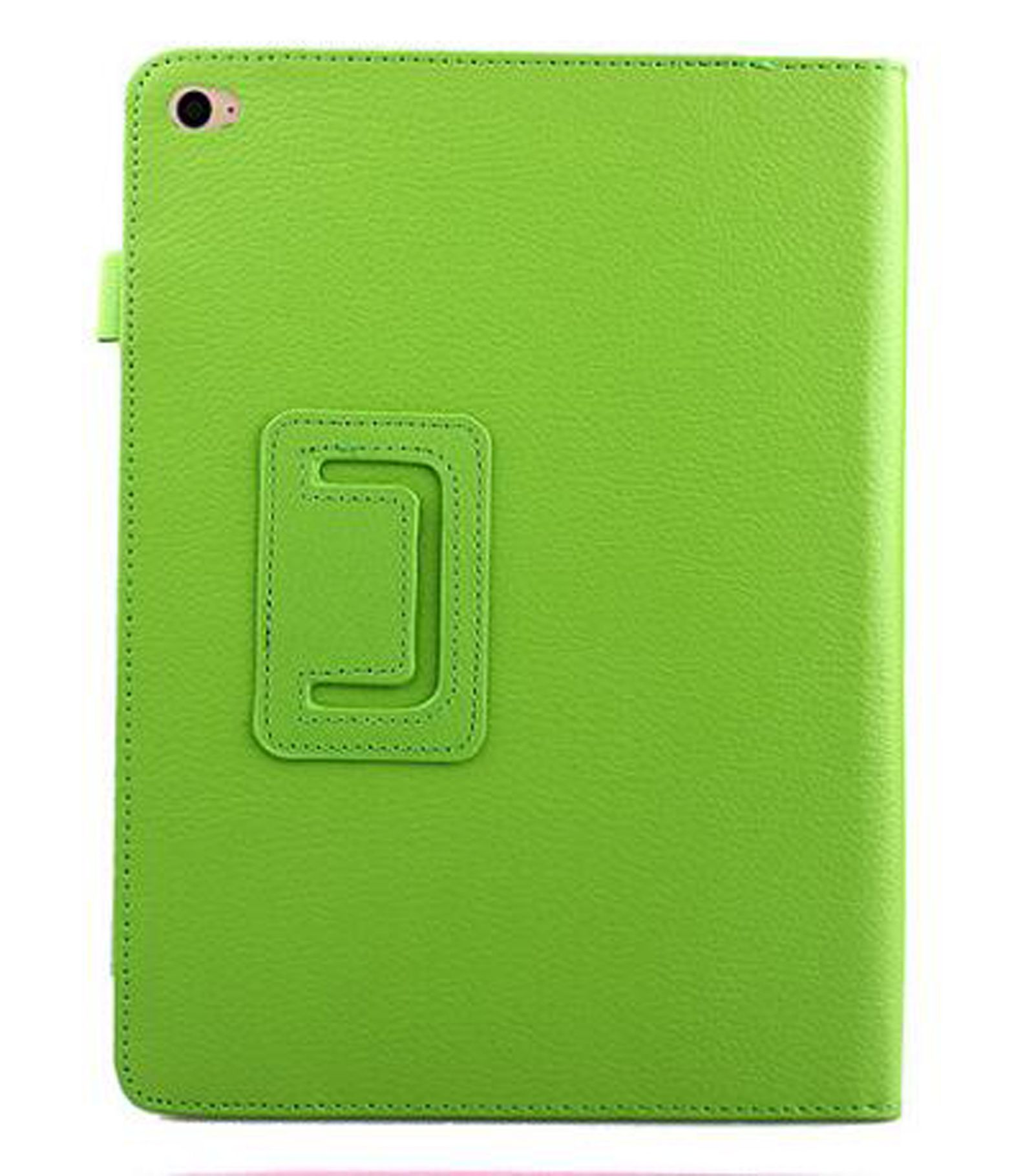 Grüne Tablet-Hülle mit Griff.