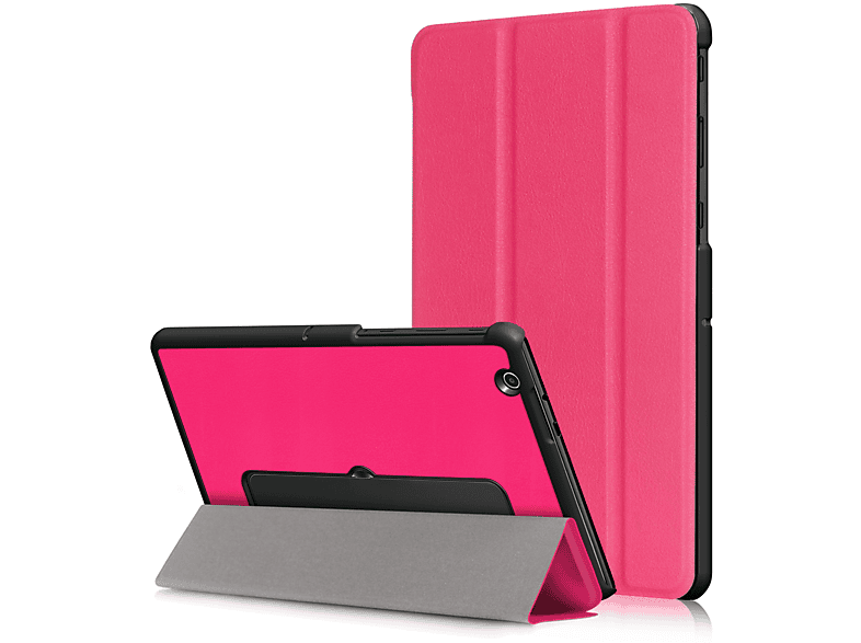 LOBWERK Hülle Schutzhülle Bookcover für LG G PAD 3 10.1 Zoll V755 Ultra Kunstleder, Hot Pink