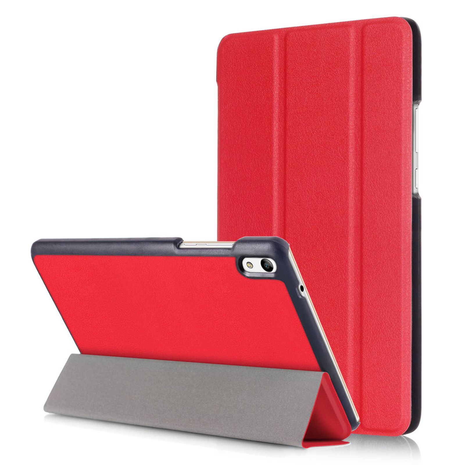 2 Huawei Schutzhülle 8.0 Pad Kunstleder, Honor Bookcover Rot Zoll für Hülle LOBWERK