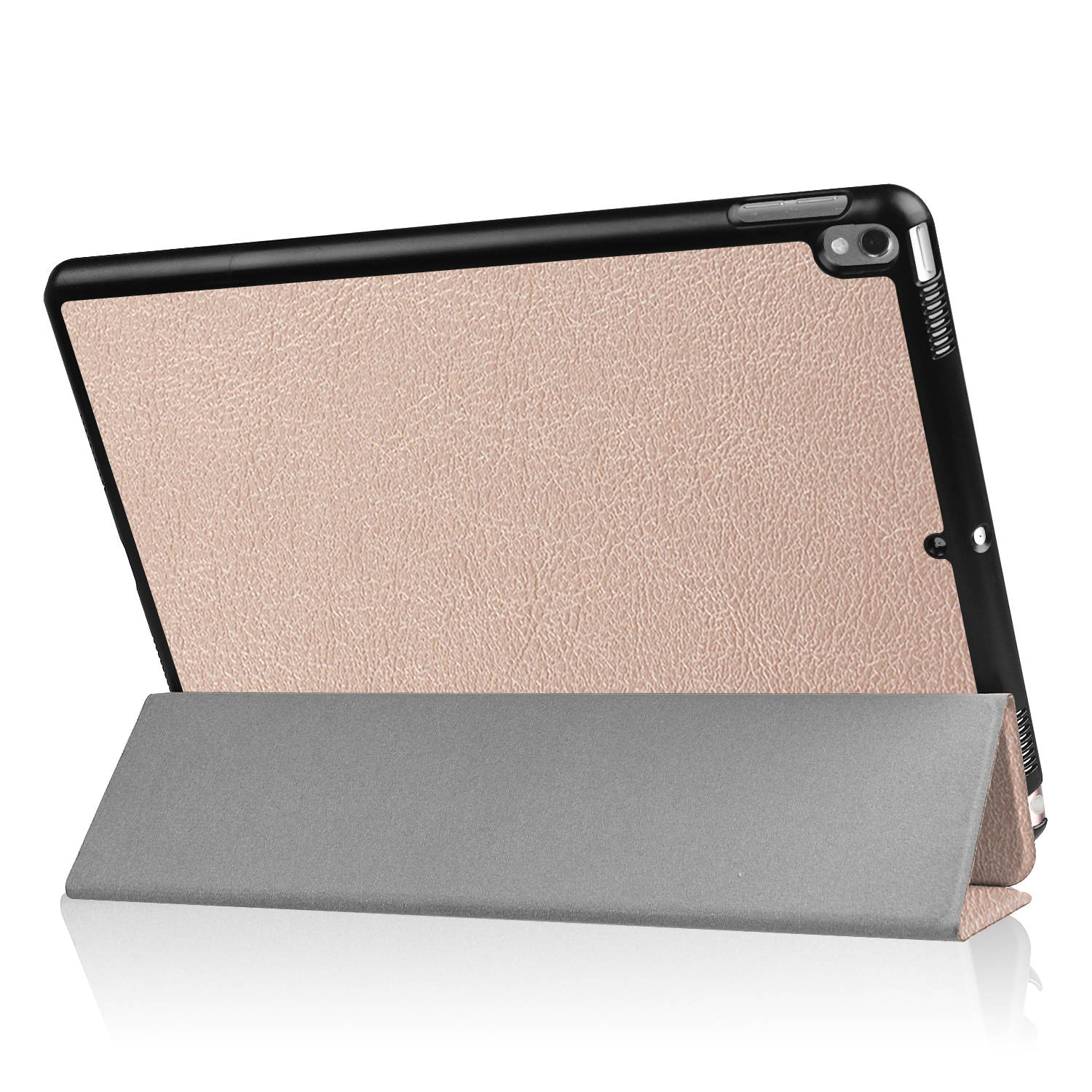Tablet in einer Hülle, stehend.