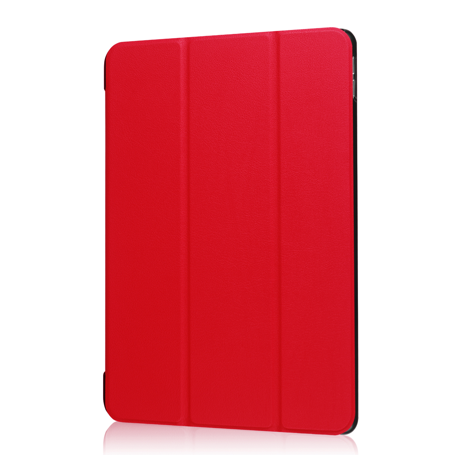 iPad Kunstleder, Zoll iPad 2017 3 Bookcover Rot Apple 2019 Pro Schutzhülle für Air Hülle LOBWERK 10.5