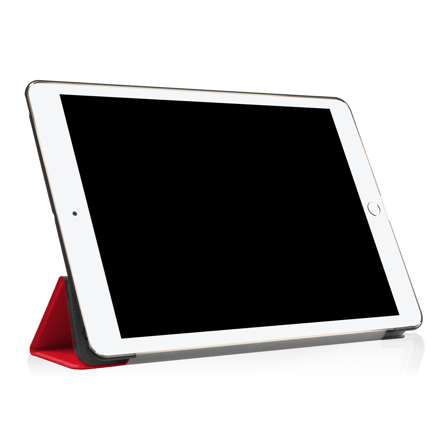 Apple für Bookcover iPad Air Rot LOBWERK Kunstleder, Hülle 10.5 Pro Schutzhülle Zoll iPad 2019 2017 3