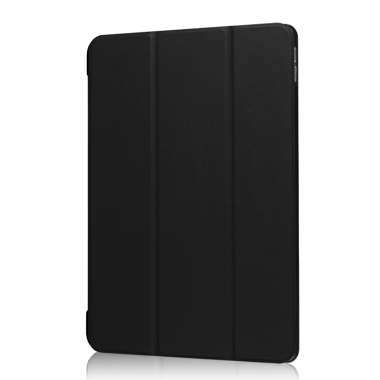 LOBWERK Hülle Bookcover 2017 iPad Apple 10.5 Pro 2019 3 Schutzhülle iPad Zoll Air für Schwarz Kunstleder