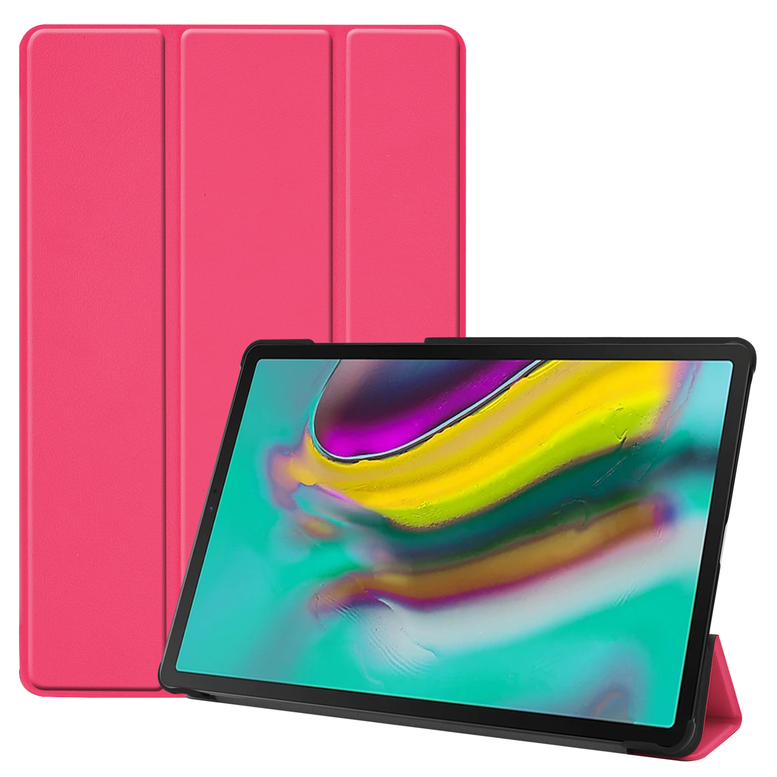 LOBWERK Hülle Schutzhülle Pink Samsung Kunstleder, für Zoll Galaxy T725 SM-T720 Bookcover Tab 10.5 S5e